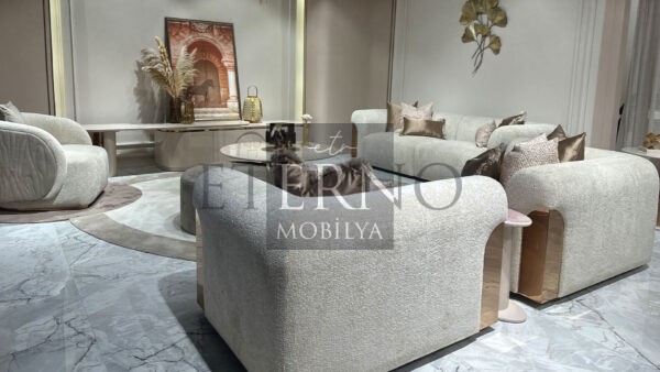 İtaly Luxury Salon Takımı - Görsel 4